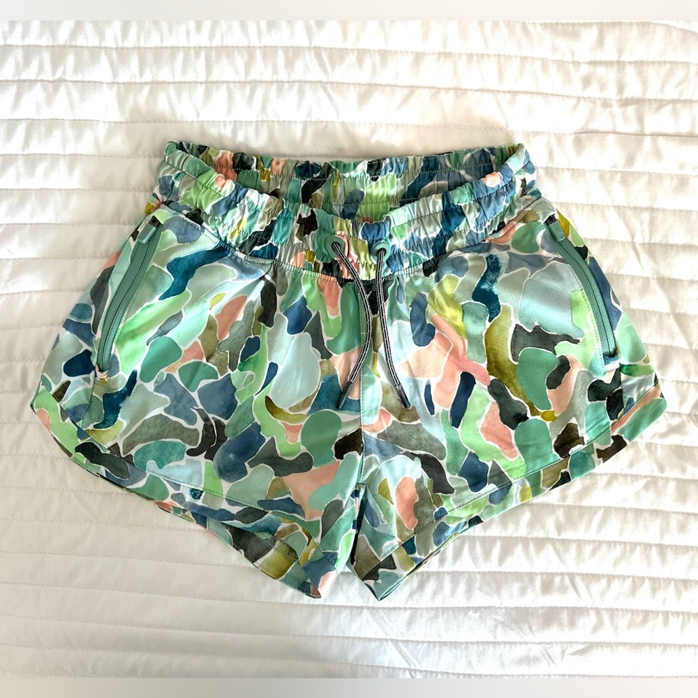 Athleta Multicolor Camouflage Athletic Shorts